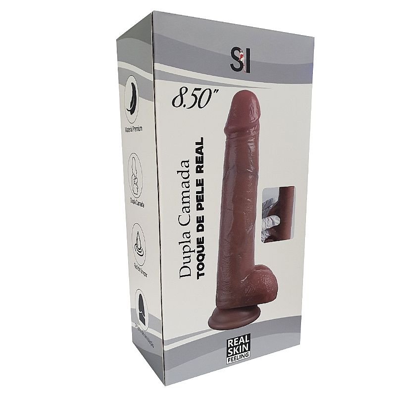 Pênis Realístico em Silicone Líquido - 21,6x3,6cm - 8839