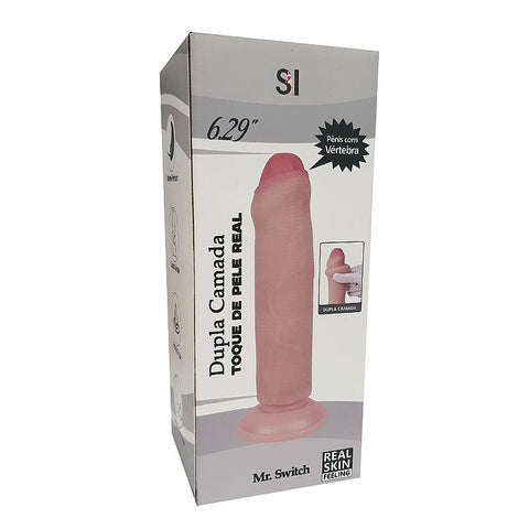 Pênis Realístico com Dupla Camada 16x4cm - 7999