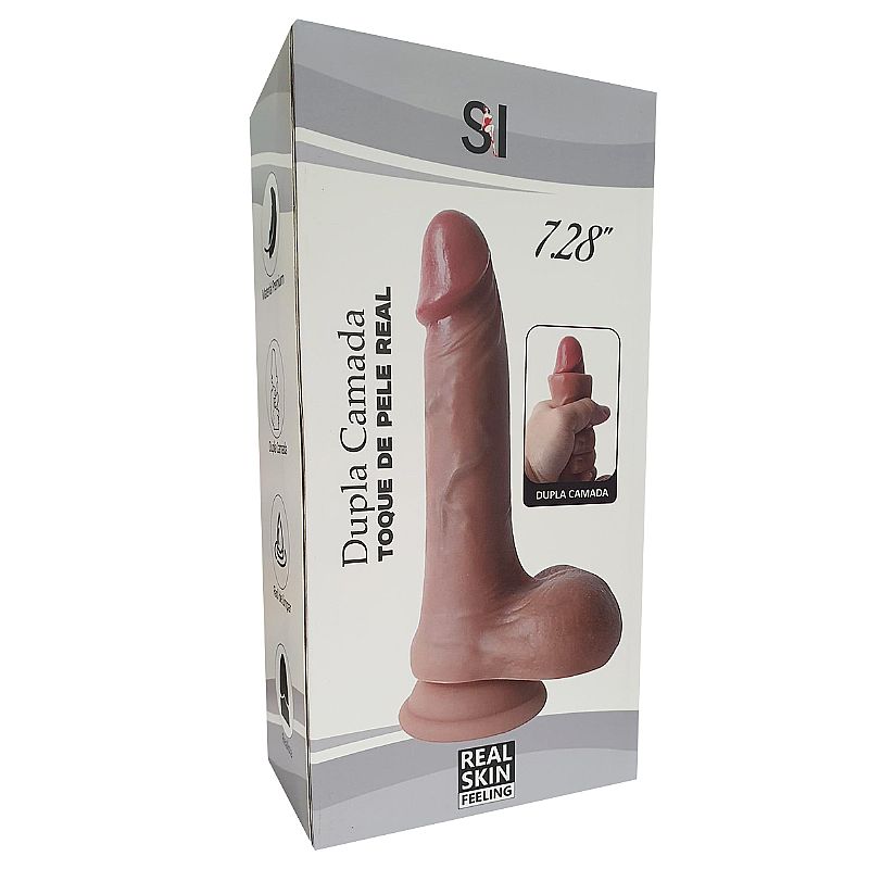 Prótese Dupla Camada Silicone Líquido 18,5x3cm - 9118