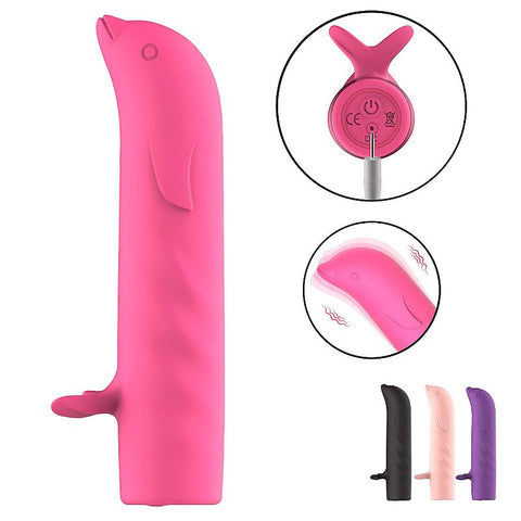 Vibrador de Ponto G - Golfinho Recarregável Tina - 8731