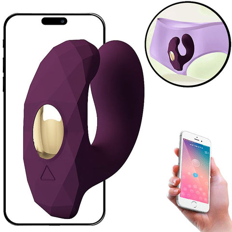 Vibrador Duplo com controle por APP - 8551