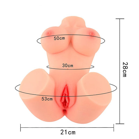 Masturbador Meio Corpo com Vagina  2,600 kg - 7826