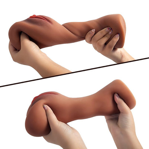 Masturbador Masculino Vagina e Ânus - 17,5x9cm - 9788