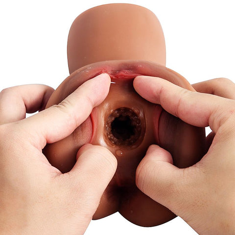Masturbador Masculino Vagina e Ânus - 16x7,5cm - 9789