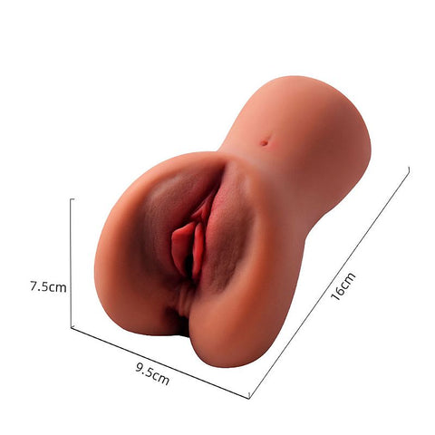 Masturbador Masculino Vagina e Ânus - 16x7,5cm - 9789