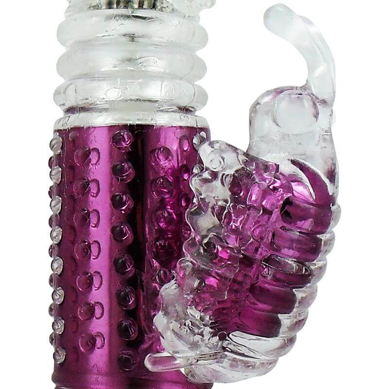 Vibrador Bi Rotativo Vai E Vem Recarregável
