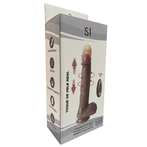 Pênis Realístico em Silicone Líquido com Vai e Vem / Rotativo e Aquecimento - 22,0 x 4,2 -  8828