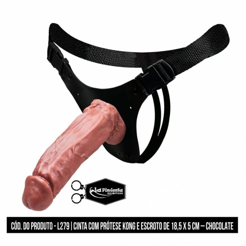 Cinta Pênis Kong Com Escroto  18X5 Cm -L279