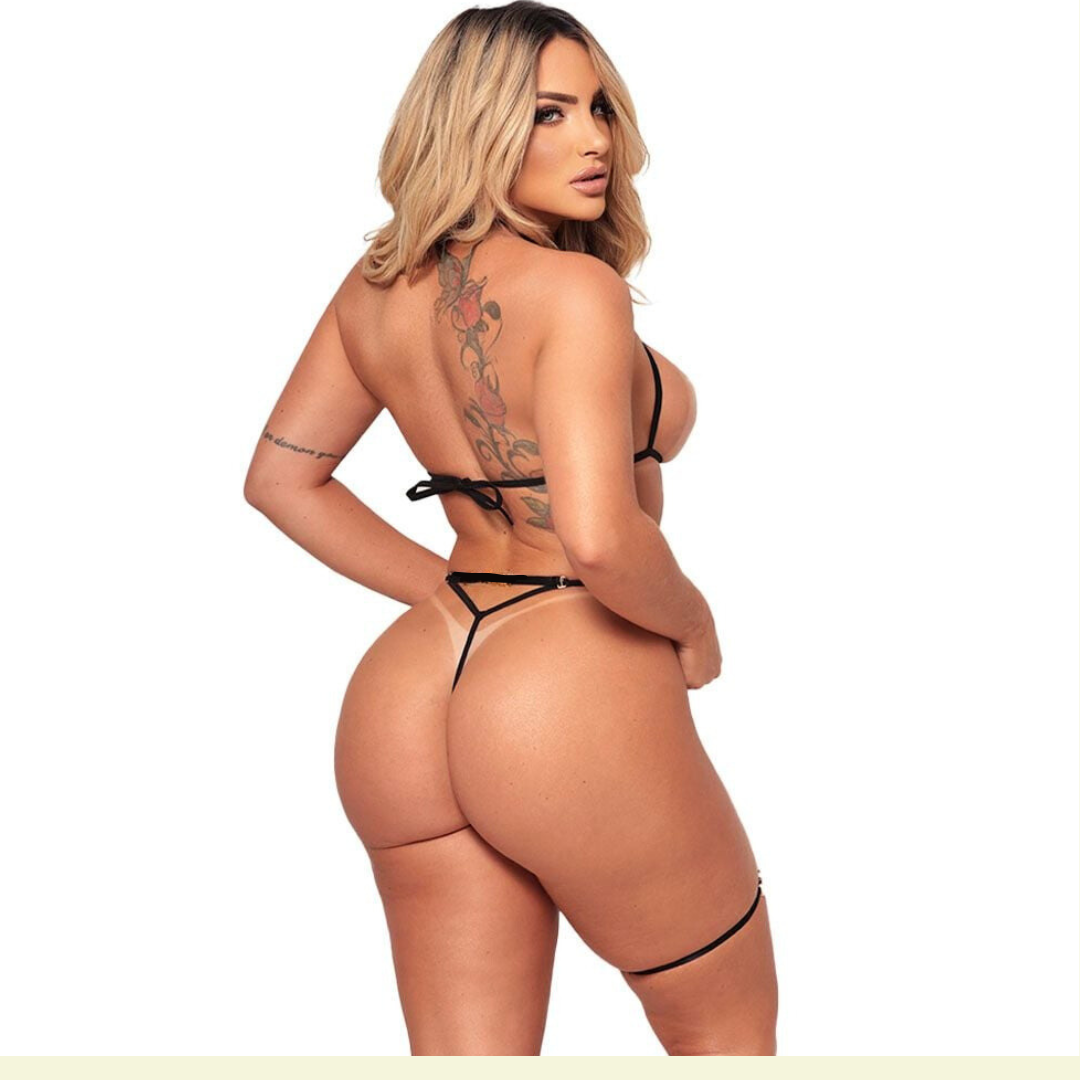 Conjunto ousado com detalhe de franja - 33570