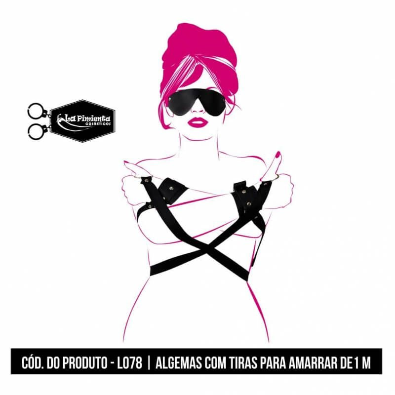 Algemas Com Tiras P/ Amarrar 1M -L078