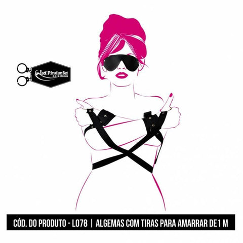 Algemas Com Tiras P/ Amarrar 1M -L078