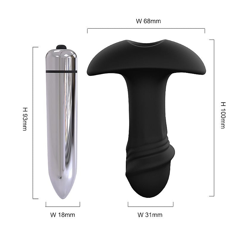Plug Anal Com Vibração Stararrow 10Cm -5583