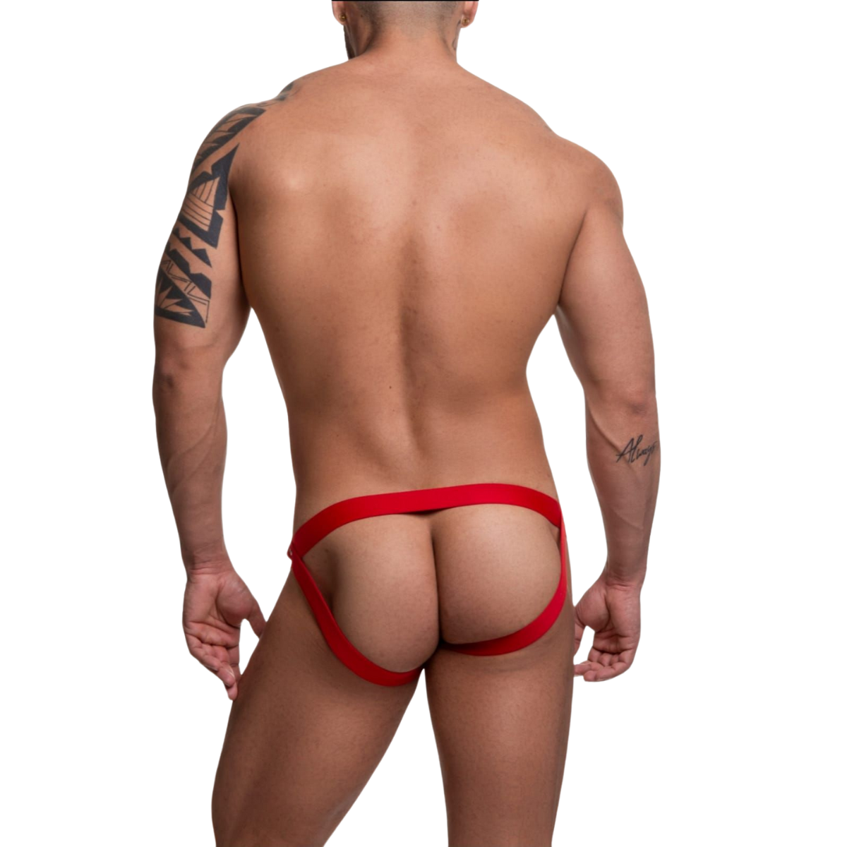 Jock Vermelho Com Elástico Duplo Frontal Aberto -Sd102V