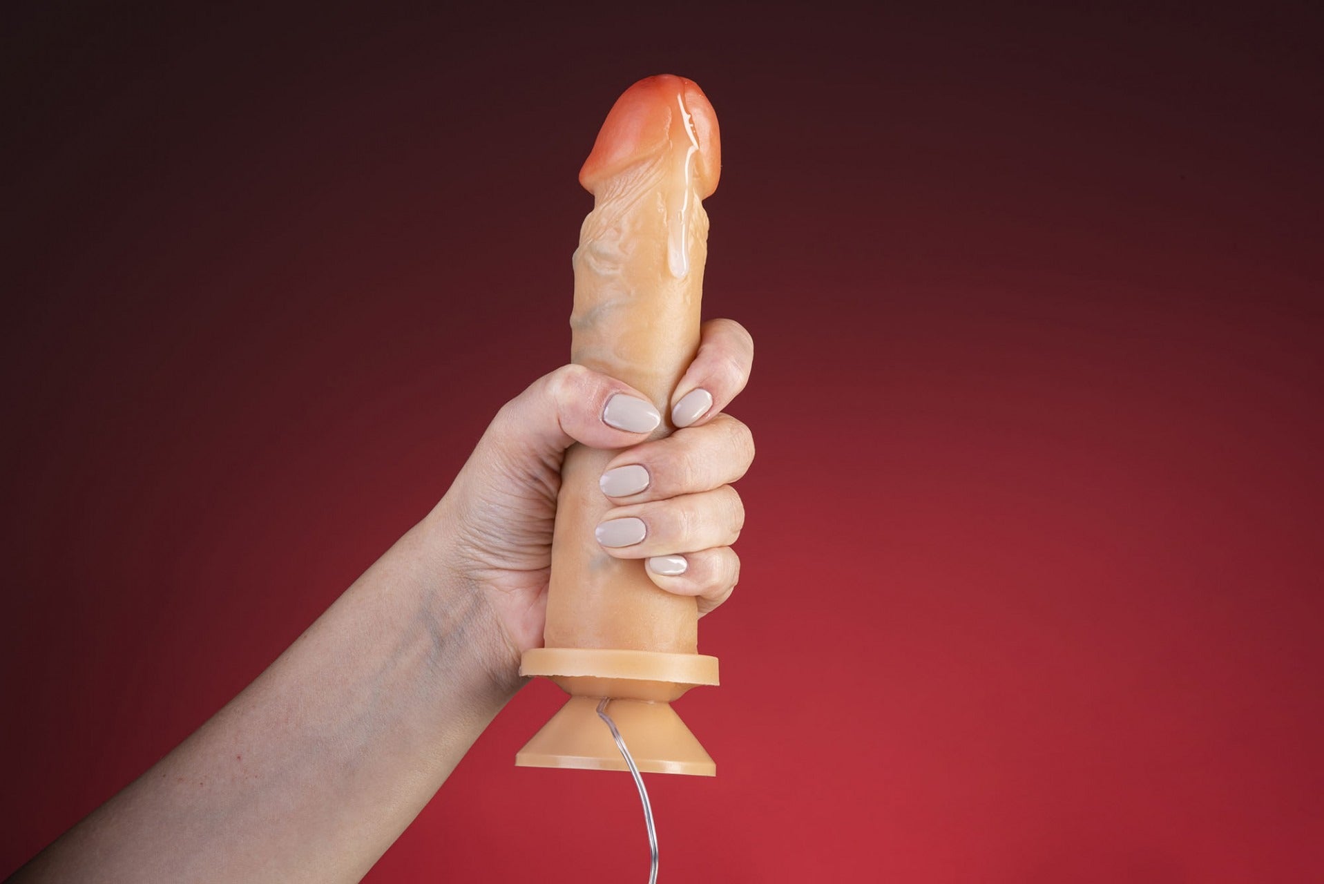 Pênis Pintado a Mão Vibro 17x4,2cm - PVUR022