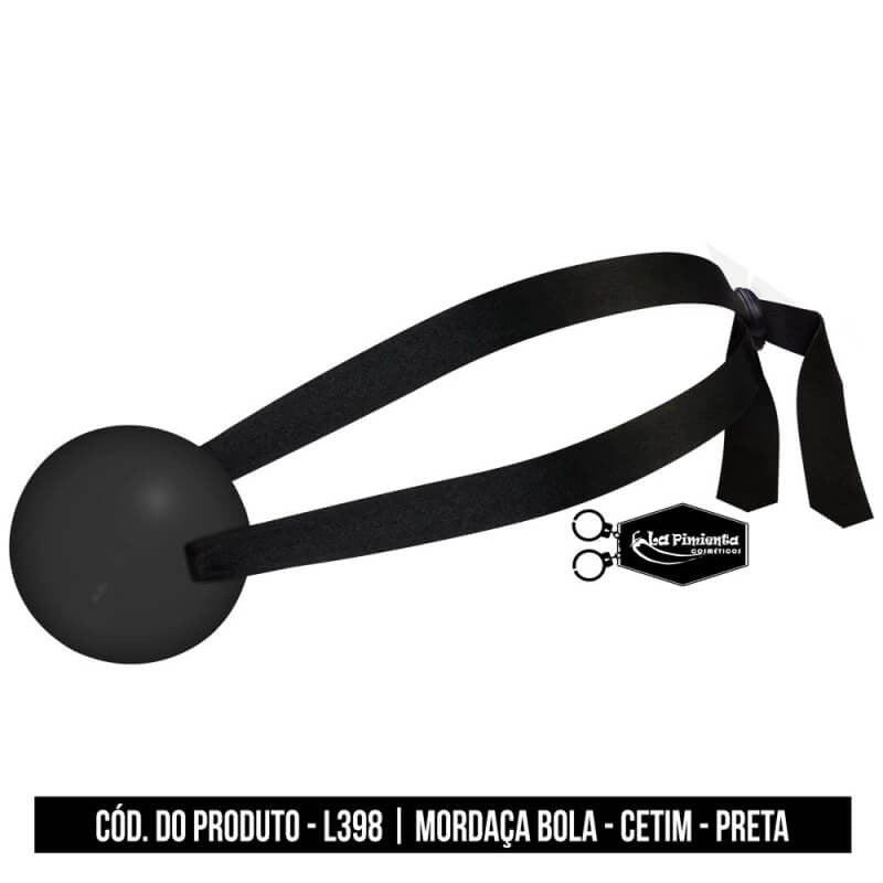 Sado Mordaca Bola Preta -L398