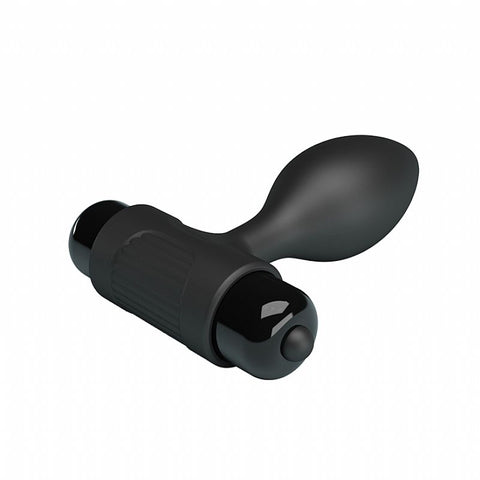 Plug Anal Pequeno Em Silicone Grau Médico Com Vibração - 6019
