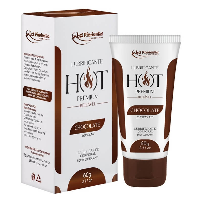 Lubrificante Hot Premium Com Sabor 60G