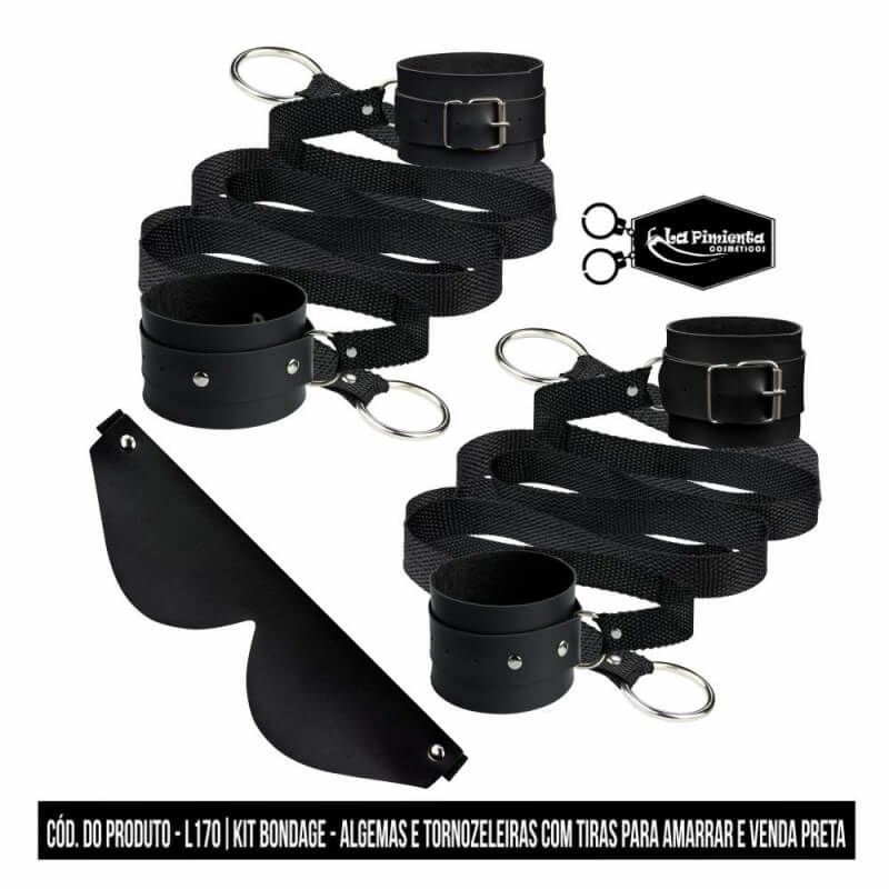 Kit Bondage - 4 Amarras E 1 Venda -L170