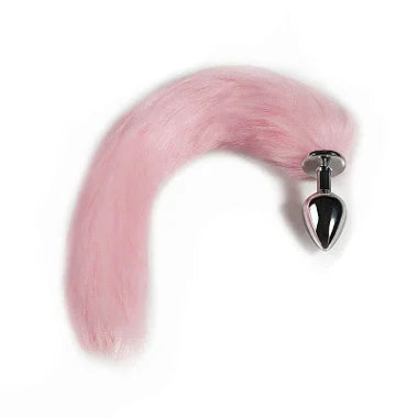 Plug Anal Com Rabo De Raposa Rosa 40Cm -5865