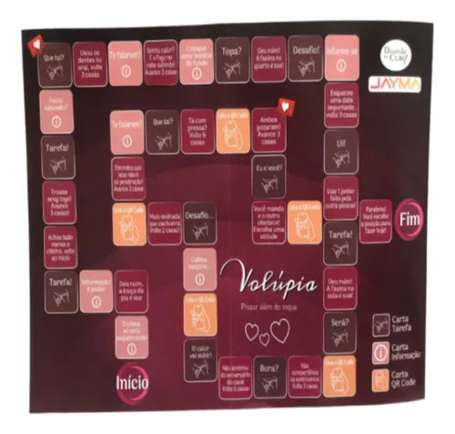Jogo de tabuleiro de casais - Volúpia
