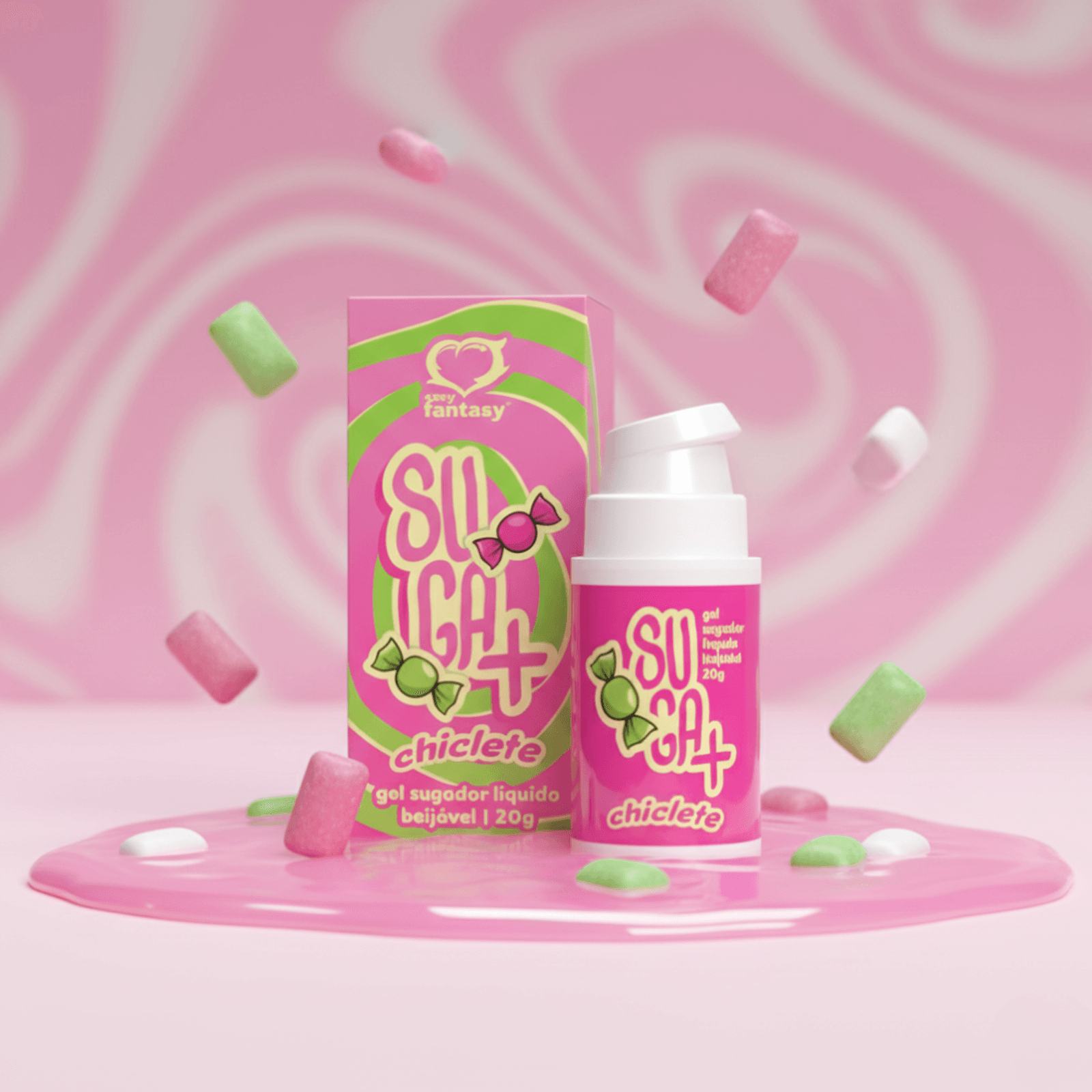 Sugador Liquido Suga+ Chiclete 20g