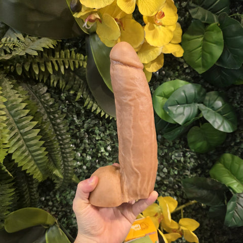Prótese Monumental 26,5 X 6Cm Realística Maciça  - Creme -E63