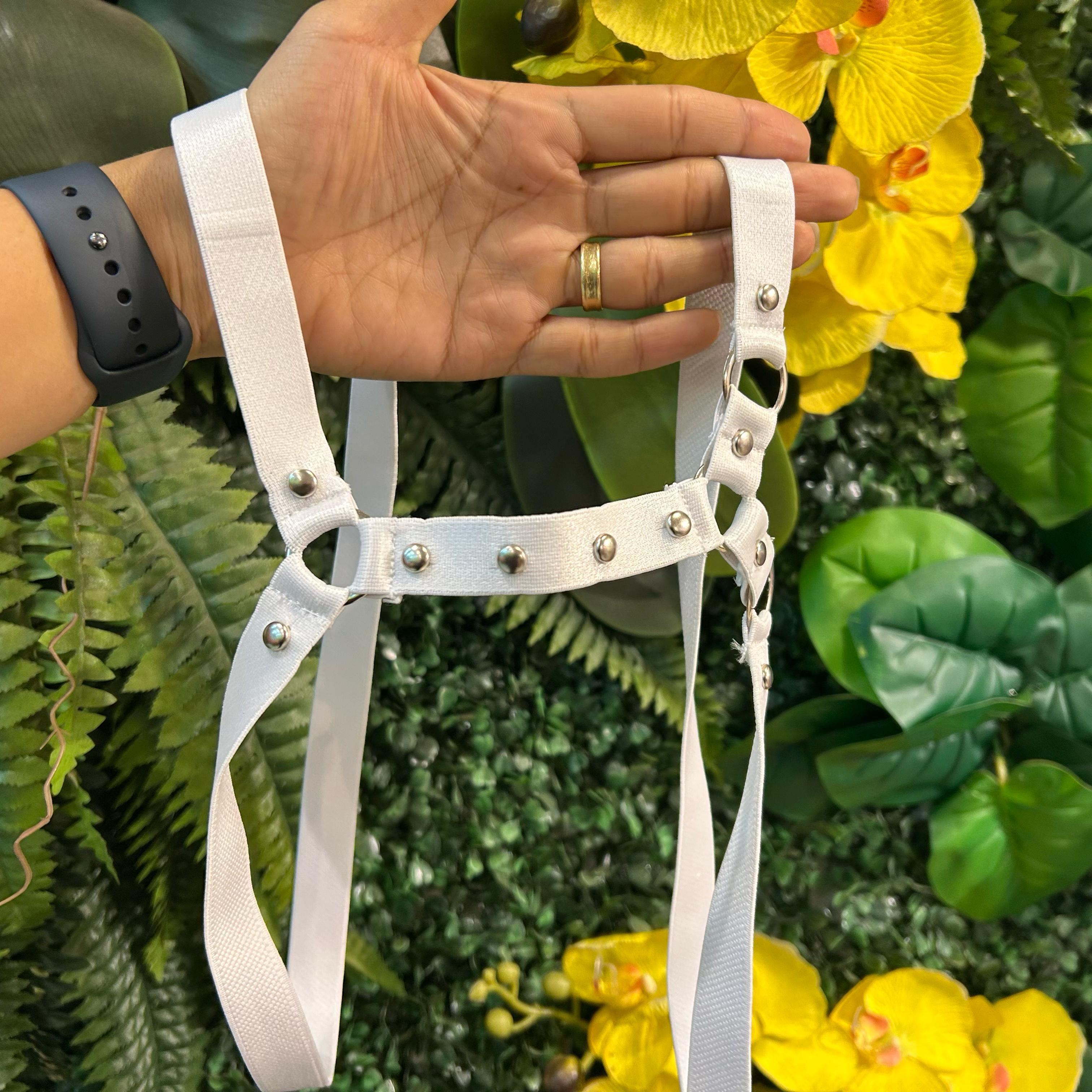 Harness Tiras Detalhe De Argolas -Hesdg002B