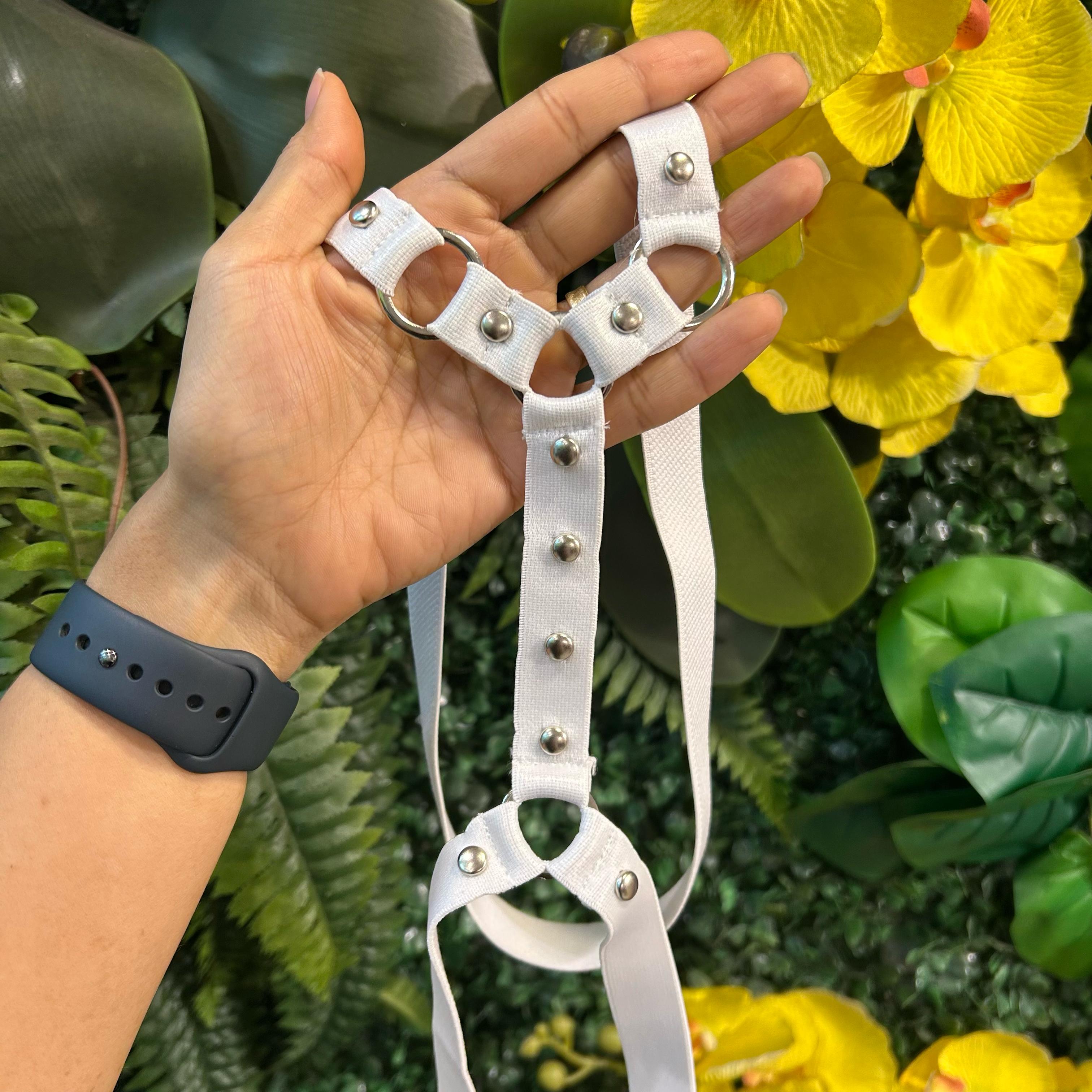 Harness Tiras Detalhe De Argolas -Hesdg002B