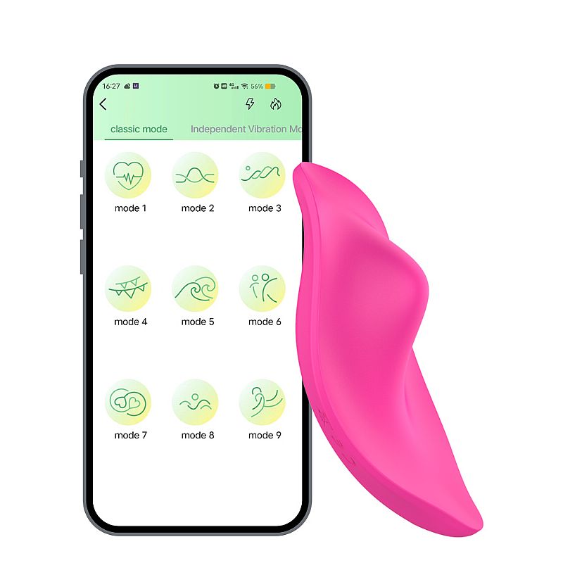 Vibrador Anatômico Calcinha Aplicativo - 7386