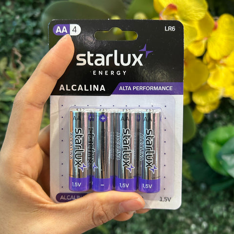 Pilha Alcalina AA4 - Starlux
