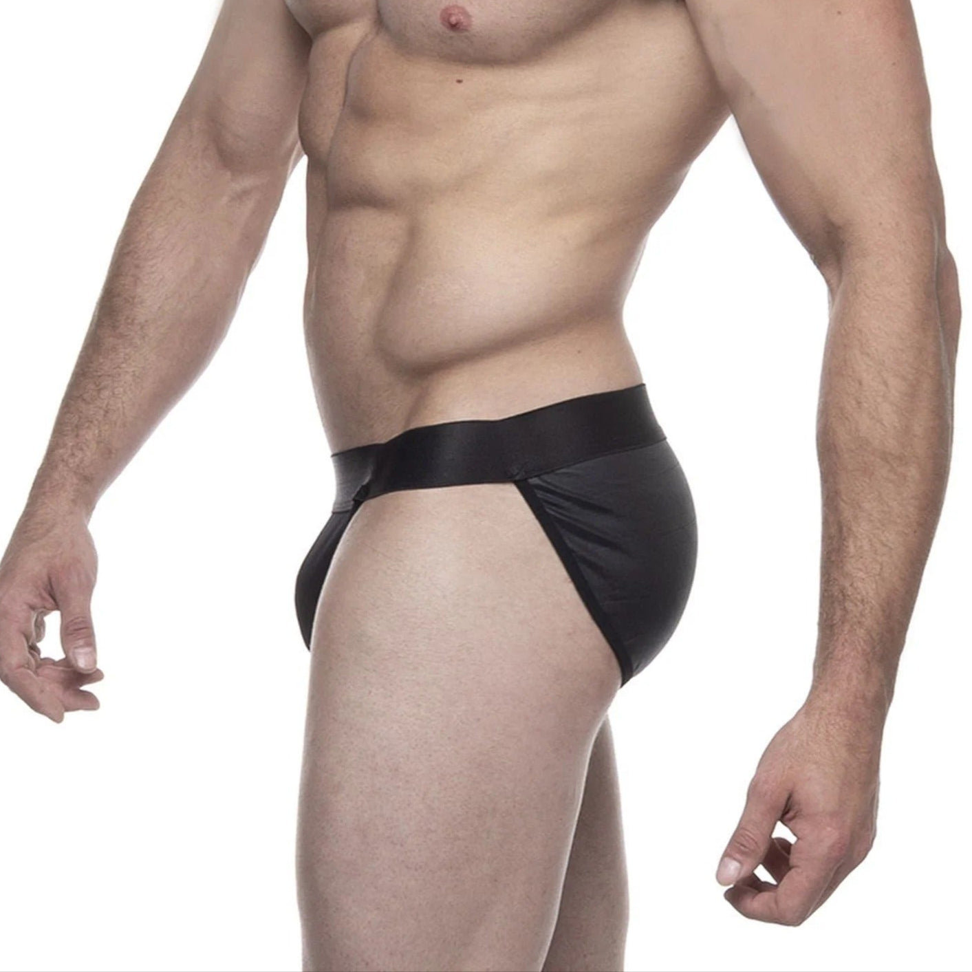 Cueca Slip Tule Frontal Cirre Atrás
