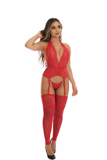 Body Sexy com Cinta Liga - Cyrlene - 2107