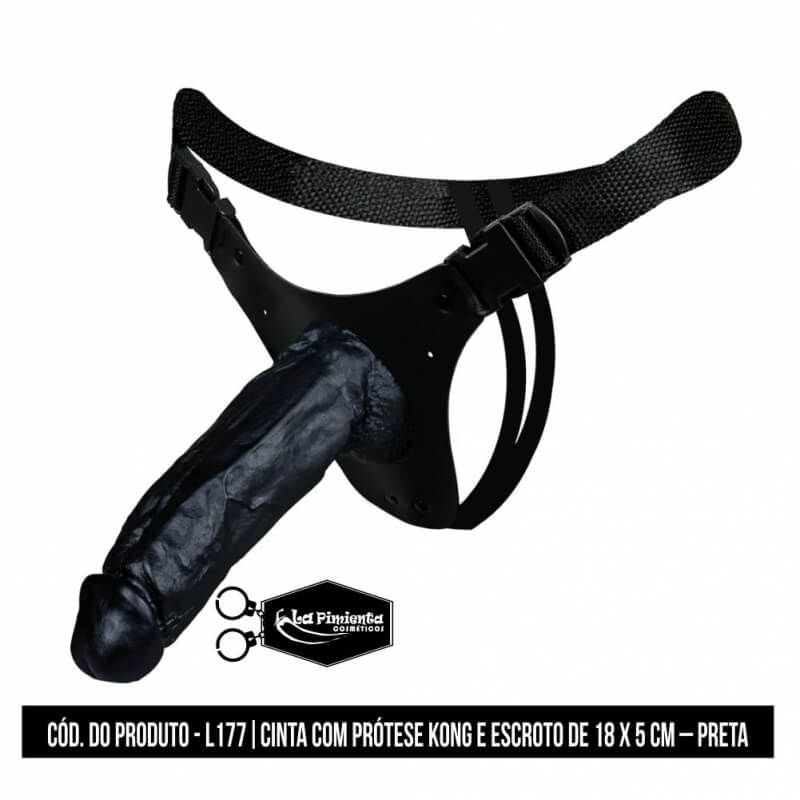 Cinta Pênis Kong Com Escroto 18X5 Cm -L177