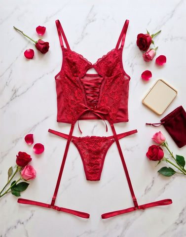Corset em Renda e Tule – Beatrice