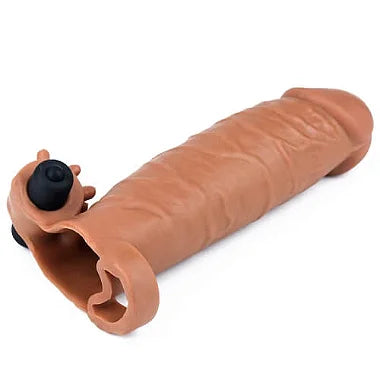 Capa Peniana Marrom 17,5Cm Anel Vibro - 6247