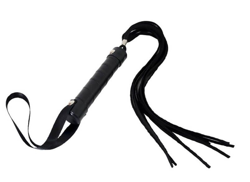 Chicote Preto 10 Tiras De 40Cm - L075
