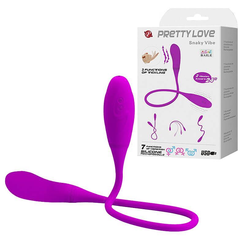Vibrador Snaky Vibe Com Pérolas Cobra -5623
