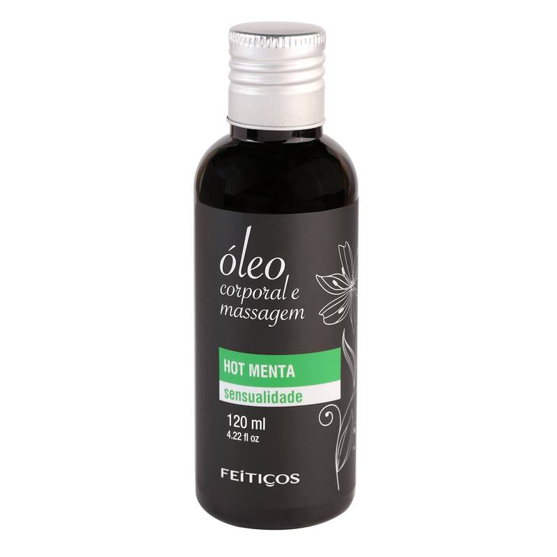 Óleo Corporal - Hot Menta - Sensualidade 120Ml