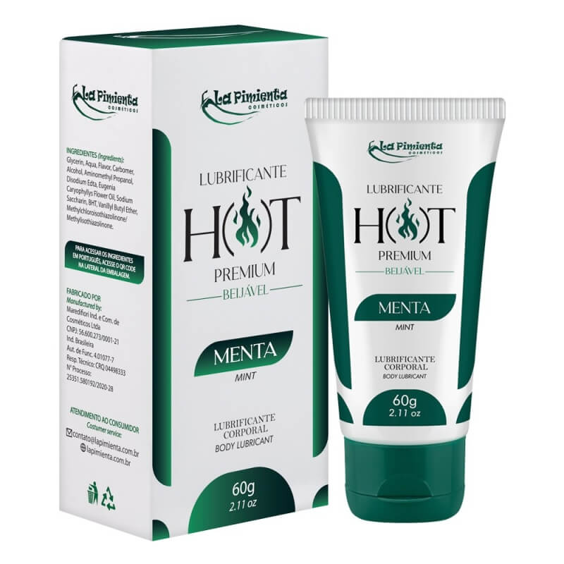Lubrificante Hot Premium Com Sabor 60G