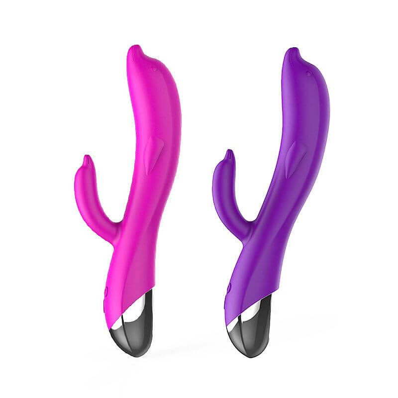 Vibrador Duplo Estímulo - Golfinho -7173