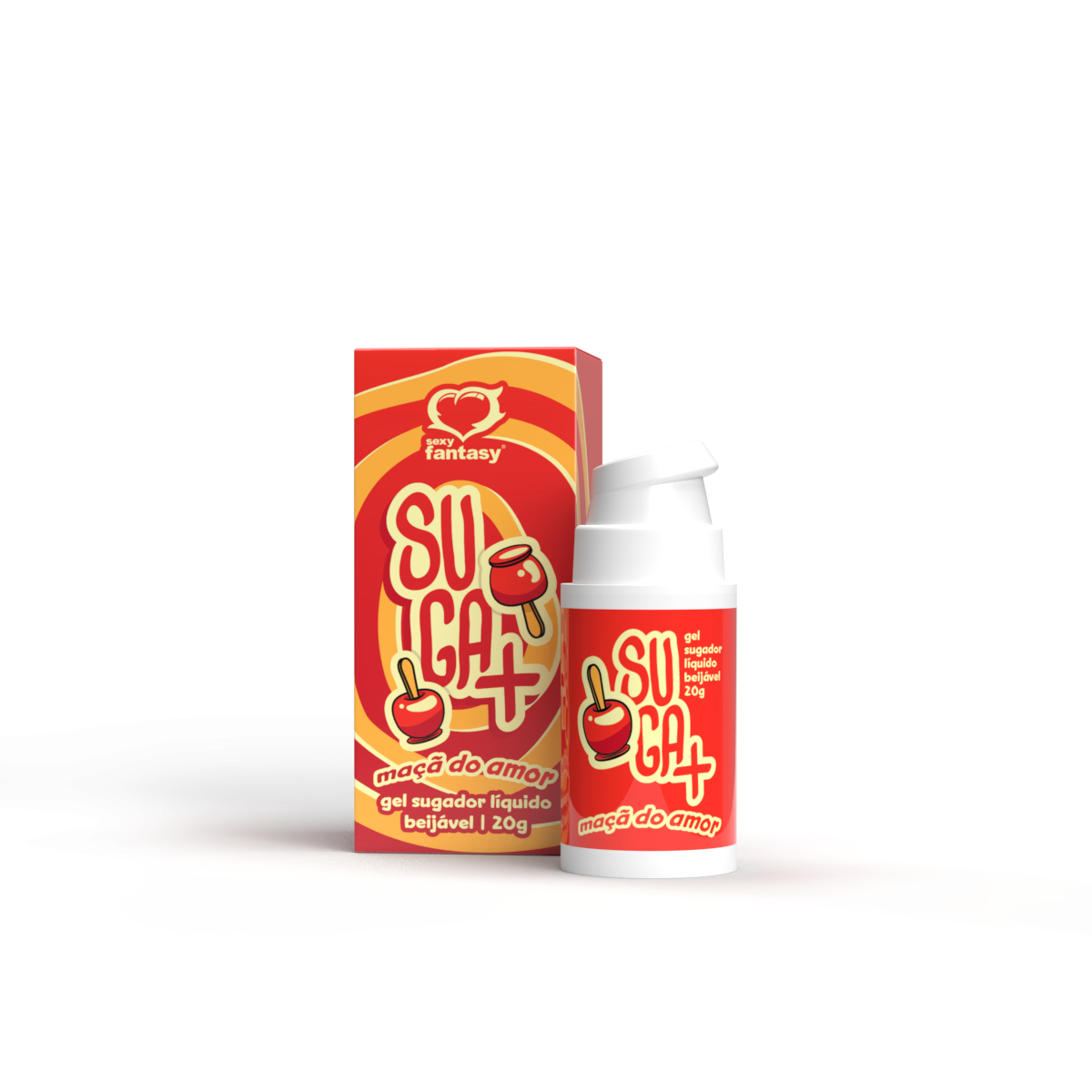 Sugador Liquido Suga+ Maçã do Amor 20g
