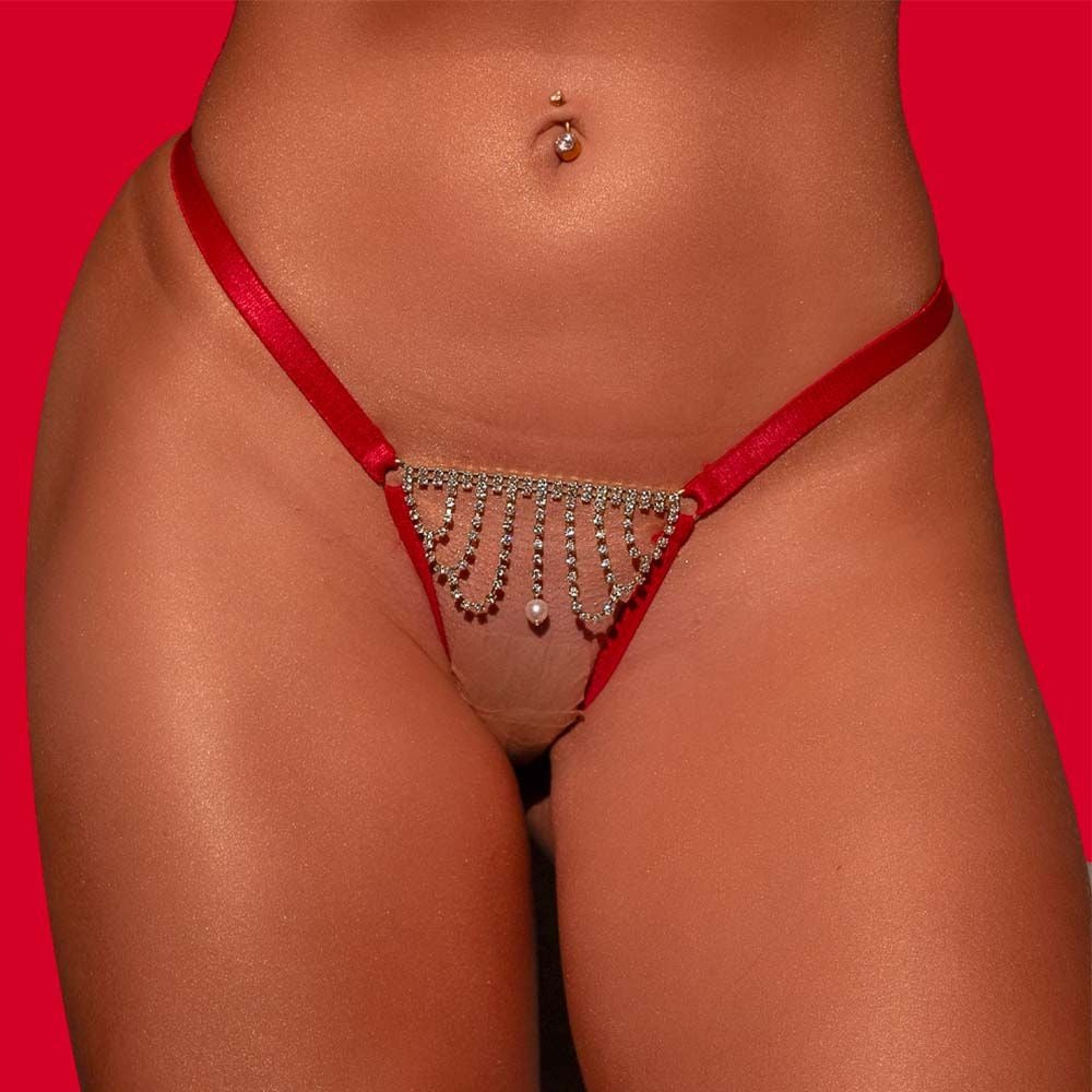 Fio Dental Secretária com Strass e Pérola - 35547