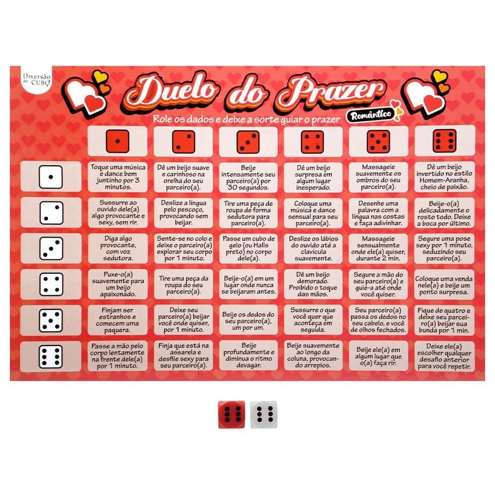 Jogo Tabuleiro e Dados - Duelo Romântico