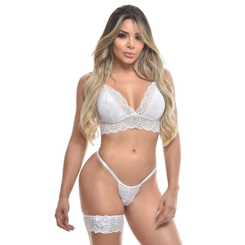 Conjundo de renda com persex grossa - 28191
