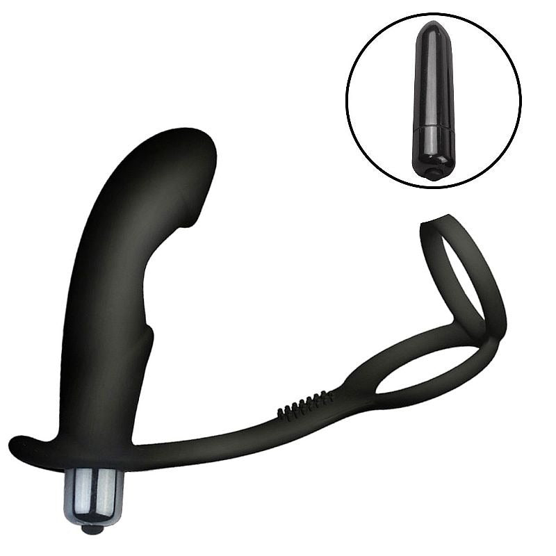 VIbrador para próstata com anel duplo - 8652