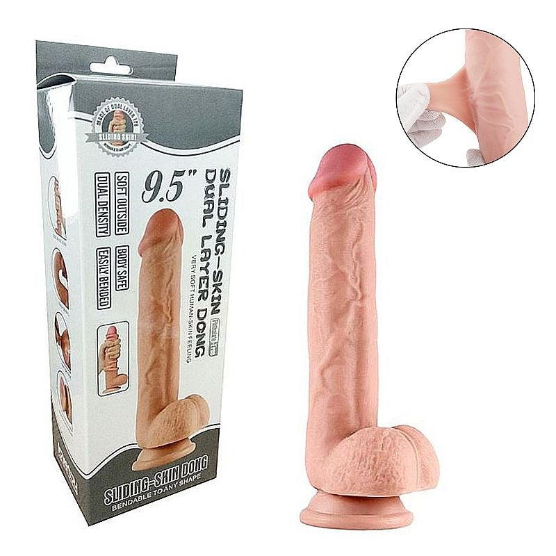 Pênis Textura De Pele 24,5X4,5Cm - 9.5 - 6013