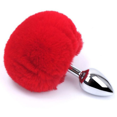 Plug Metal Rabinho Pompom - Tam. P