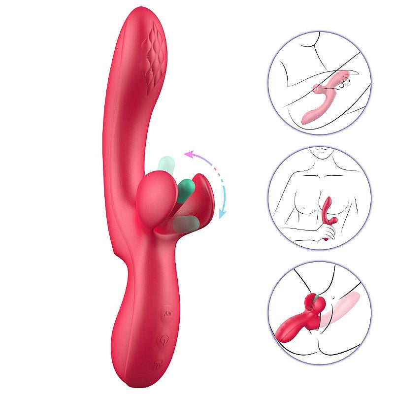Vibrador Duplo Estímulo com Movimento - 9081