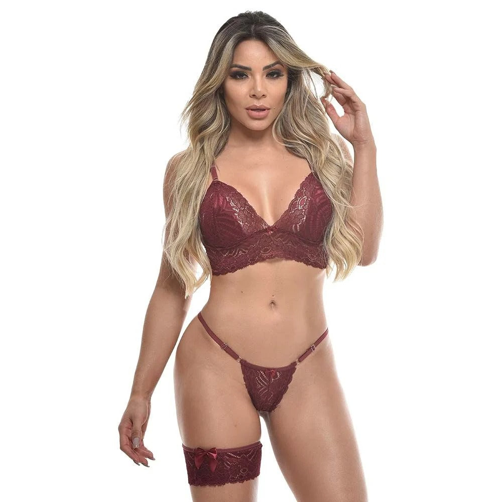 Conjundo de renda com persex grossa - 28191