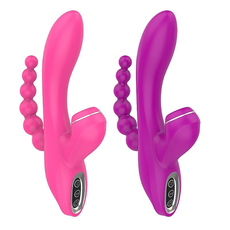Vibrador Duplo Penetração e Pulsação - 7397